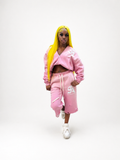 Distressed Jort Sweatsuit